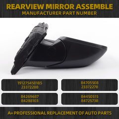 GM1321539 Right Side Mirror Glass Rearview Mirror Assembly 3 Pins Compatible with Chevy Malibu 2016 2017 2018 2019 2020 2021 2022 Replaces 84450515 84725738 Passenger Side