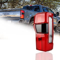 Tail Light Assembly LED Compatible With 2023-2026 Ford F250 F350 F450 Super Duty w/Blind Spot Taillight Rear Lamp Left Driver Side Replace PC3Z-13405-C PC3B-13B505-C