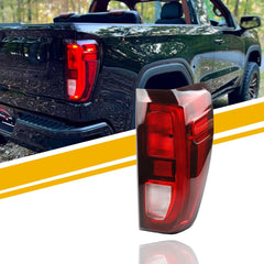 Right Passenger Side Tail Light Assembly Rear Lamp Halogen Type Compatible with 2019-2023 2024 GMC Sierra 1500/2500 HD/3500 HD Replace 84968737
