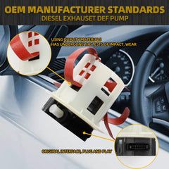 DEF Pump Assembly Compatible with 2017-2019 2020 Chevy Silverado 2500/3500HD Gmc Sierra 2500/3500HD 6.6L Diesel Fluid Heat Pump Module Rplace# 84545446 84162467 84416299