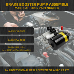 Anti Lock ABS Brake Booster Pump Assembly Compatible with Toyota Prius 2010 2011 2012 2013 2014 2015 Replace OE 47070-47050 47070-47060 4707047050 4707047060