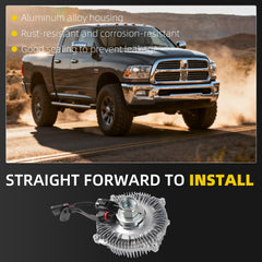 Electric Radiator Cooling Fan Clutch 622-012 Compatible with Cummins Diesel 6.7L L6 Dodge Ram 2500 3500 4000 4500 5500 2013-2018 Replaces# 52014729AC 52014729AA 52014729AB