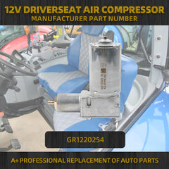 GR1220254 Seat Air Compressor 12 Volt Compatible with Grammer Chicago Maximo Actimo Primo Compacto MSG97 MSG95 LS95 ISRI 6500KM