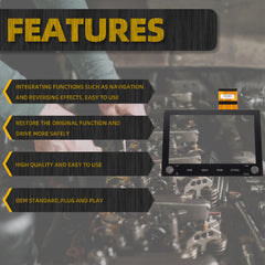 8" Touch Screen with 2 knobs Compatible with 19-21 Mitsubishi Outlander Sport Mitsubishi ASX Replaces 8740A040 8740A130 8740A076 Glass Digitizer