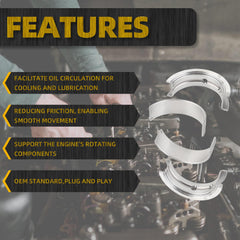 Engine Rod Connecting Bearing Set Compatible with 1997-2013 GM Chevy LS 4.8L 5.3L 5.7L 6.0L 6.2L V8 Engine Replace MS2199P CB-663P