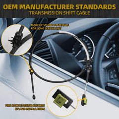 Automatic Transmission Gear Shift Cable Compatible with Ford Econoline E150 E250 E350 with E40D/4R100 1997-2004 Replaces YC2Z-7E395-AC