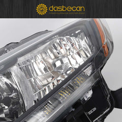 Halogen Headlight Compatible With Nissan Rogue 2014-2016 left driver side Headlights Assembly With LED DRL Strip Replaces# 260604BA0A 260604BA2A NI2502226 NI2503226(W/O bulbs)