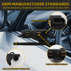 911-929 Intake Manifold Runner Control Valve Motor and Arm Compatible with 2011-2015 Chevrolet Cruze, 2016 Cruze Limited, 2012-2018 Sonic, Replaces# 55570283, 1038815S01