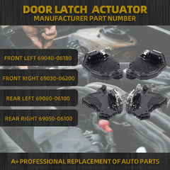 4Pcs Door Lock Actuator Compatible with Toyota Camry 4Runner Corolla Highlander RAV4 Prius C V Lexus ES300h GX460 Scion xB Door Latch Motor Replaces 931-401 931-403 69040-42250 69030-42230