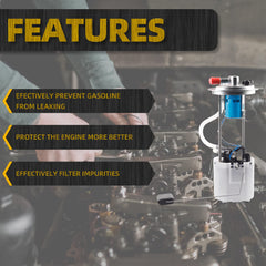 Electric Fuel Pump Module Assembly Compatible with Hummer H3 2006 2007 2008 3.5L 3.7L 5.3L with Sending Unit Replaces E3724M FG1308 P76700M SP6653M