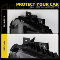 Left Driver Side Headlight Assembly Compatible with 2022 2023 2024 Hyundai Tucson Front LED Headlamp Replace# HY2502250 92101-CW150 - Dasbecan