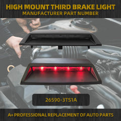 High Mount Stop Third Brake Light Compatible with Nissan Altima Sedan S SV SR SL 2016 2017 2018 Replaces# 26590-3TS1A Rear LED Brake Lamp