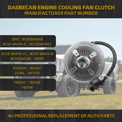 Engine Cooling Fan Clutch Compatible with Ford F-250 F-350 F-450 F-550 F-650 F-750 2071-2019 6.7L V8 Replace# 3267 BC3Z8A616D BC3Z8A616CC