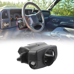 Steering Column Cover Shroud Compatible with 1995-2000 Chevy Suburban Tahoe C1500 K1500 GMC Yukon Sierra Replace# 26036498 26036499