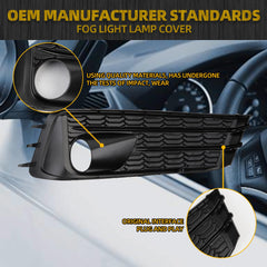 Fog Light Cover Compatible with 2020-2023 Subaru Impreza Front Bumper Fog Lamp Bezel Left Driver Side Replace #57737FL03A