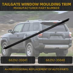 Tailgate Door Glass Weatherstrip Compatible with Toyota 4Runner 2009-2023 Back Liftgate Weather Strip Belt Replaces 68292-35041, 6829235041