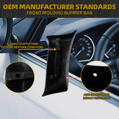 Front Bumper Bar Molding Compatible with Ford F250 F350 F450 F550 2011 2012 2013 2014 2015 2016 OE Replaces BC3Z-16038-AA (Right Passenger Side)