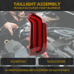 Tail Light Assembly Compatible with 2020 2021 2022 Kia Telluride Ex Sx Sport LED Rear Lamp Taillight Right Passenger Side Replace#KI2805165 92402S9100