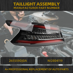 LED Tail Light Compatible with 2019-2023 Nissan Maxima Taillight Rear Lamp Left Driver Side Replace #265559DJ0A