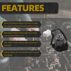 Ignition Lock Cylinder Switch with 2 Keys Compatible with Kia Soul Hatchback 2010-2013 1.6L 2.0L L4 Gas Replaces 81900-2KA30