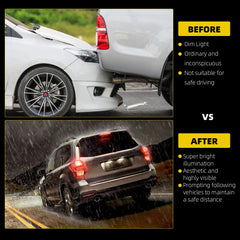 Center High Mount Stop Light Third Brake Lights Assembly Compatible with Ford Transit Connect Custom 2014 2015 2016 2017 2018 2019 2020 Replaces# 923-299 DT1Z13A613A