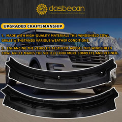 BB5Z-78022A68-AA Top Windshield Cowl Grille Compatible with Ford Explorer 2011-2019 Windshield Cowl Vent Grille Replaces# BB5Z78022A68AA