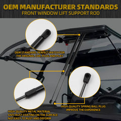 Front Window Windshield Tip Out Lift Supports Struts Shocks Gas Spings Compatible with Polaris Ranger 2013-2025 Replace# 2207158 7043889