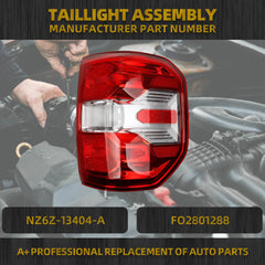 Tail Light Assembly Halogen Compatible With 2022 2023 2024 Ford Maverick XL XLT Taillight Rear Lamp Right Passenger Side NZ6Z-13404-A