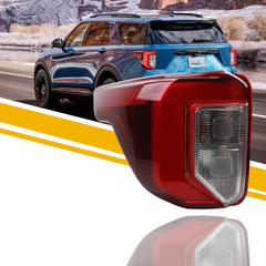 Tail Light Assembly Compatible with 2020-2024 Ford Explorer ST ST-Line Timberline LED Rear Lamp Taillight Left Driver Side Replace# LB5Z-13405-G FO2800276