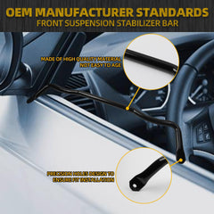 55398938AC Front Suspension Stabilizer Bar K80894 Sway Bar End Link Kit with Bushing Kit Compatible with Dodge Ram 1500 09-10 Ram 1500 11-18 Ram 1500 Classic 19-22 4WD