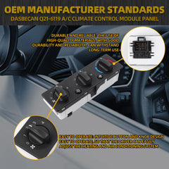 Q21-6119 A/C Heater Climate Control Module Pannel Compatible with Peterbilt Truck