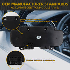 AC Heater Climate Control Module Switch Panel Compatible with 2014-2018 Dodge Ram1500 3500 19-24 1500 Classic Replace# 68186217AD 68236776AB