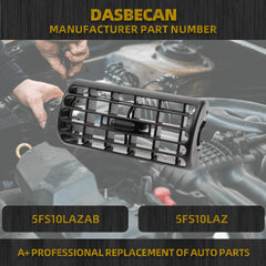 2Pcs Front Dash Air Vent Grille Compatible with 1997-2001 Jeep Cherokee XJ; 1997-2006 Wrangler TJ Center Console Air Vent Replace# 5FS10LAZAB 5FS10LAZ