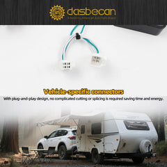 56434 Trailer Wiring Harness Compatible with Mitsubishi Outlander 2022-2025 Toyota RAV4 2019-2025 Prime 2021-2024 4-Pin Connector Towing Wiring Kit