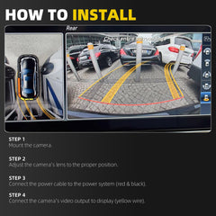 CPLA-19H422-AC Front & Rear Backup Camera with Side Surround View Compatible with Land Rover Range Rover Discovery 2011-2016 Replaces# CPLA-19H422-BA LR052029 LR04166