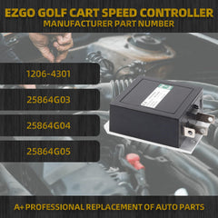 1206-4301 Curtis Golf Cart Speed Controller 36V 350 Amp 5 Pin Compatible with Curtis Golf Cart E-z-go Ezgo Txt, Series Its Replace 25864G03 25864G09 25864G05
