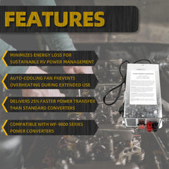 WF-9855 55 Amp RV Power Converter Compatible with WF-9855-MBA WF-9855-AD-MBA WF-9855AN WF-9800 Series Power Converter