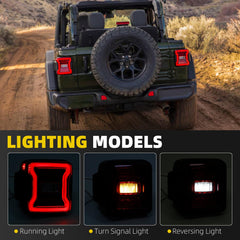 Dasbecan Tail Light Compatible With 2018-2026 Jeep Wrangler Driver Side