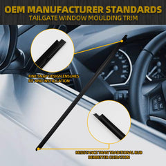 Tailgate Door Glass Weatherstrip Compatible with Toyota 4Runner 2009-2023 Back Liftgate Weather Strip Belt Replaces 68292-35041, 6829235041