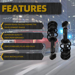 Pair Front Struts Shock Assembly Absorber Magnetic w/Electronic Suspension Compatible With 2021-2024 Cadillac Escalade Chevy Suburban Tahoe GMC Yukon XL Sierra Replace# 85640957 84828335