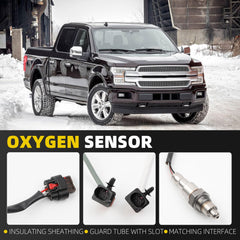 Oxygen O2 Sensor 4PCS Compatible with Ford F-150 2017-2020,Expedition 2018-2022, Lincoln Navigator 2021-2022 3.5LTurbo EcoBoost Left Right Upstream & Downstream Replaces# 234-5174 234-8017 - Dasbecan