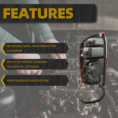 Passenger Tail Light Assembly Compatible with 2004-2006 toyota tundra Rear Lamp Outer Right Side W/o Bulbs Rear Taillight Replaces# TO2801153 815500C040