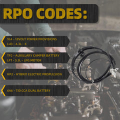 Negative Battery Cable Compatible with 2007-2013 Chevrolet Silverado Suburban Tahoe Avalanche Cadillac Escalade GMC Sierra OEM# 22846471 20967455 