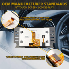 8" Touch Screen LCD Display Compatible with 2018-2022 Honda Accord 10 TH Replaces 339710-TVA-A110-M1 39710TVAA110M1