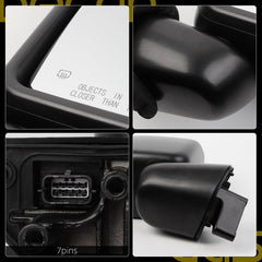 Right Passenger Side Mirror Assembly Compatible with Jeep Wrangler JL 2018-2021 Gladiator JT 2020-2023 Power Heated, Power Folding,Blind Spot Mirror Replace 68281892AE CH1321451 (7 Pin)