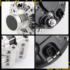 Alternator 220A Compatible with Chrysler Pacifica 2017-2020 Voyager 2020 ; Ram ProMaster 1500/2500/3500 2022-2023 3.6L V6 12V 6-Groove CW Replaces# 56029733AB 4210007191