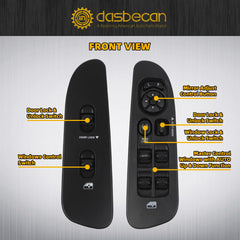 Master Power Window Switch and Bezel Compatible with Dodge Ram1500 2500 3500 2002-2009 Dakota 2001-2004 Durango 2001-2003 Sprinter 2500 2005-2009 Driver & Passenger Side 68171680AA 56049805AB