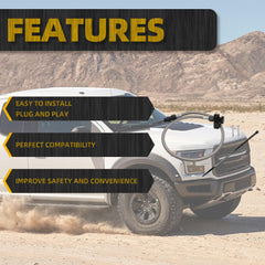 Locking Braided Automatic Transmission Dipstick Compatible with Ford F-150 Trucks 2010-2017 with The 6R80,10R80,4R70E and 4R75E transmissions