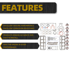 Engine Cylinder Head Gasket Set HS26191PT CS9284 Compatible with 2002-2011 Chevy Avalanche Express Silverado Suburban Sierra 1500 GMC Yukon 5.3L 4.8L