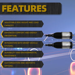 Front Pair Air Suspension Strut Shock Absorber Compatible with Dodge Ram 1500 2013-2018, Ram1500 Classic 2019-2020, Replace# 4877147AH 4877146AH